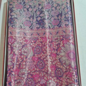 Premium Purple Designer Saree with Floral Work