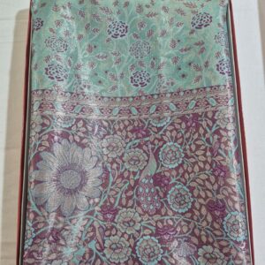Classic Blue Cotton Silk Saree with Prints
