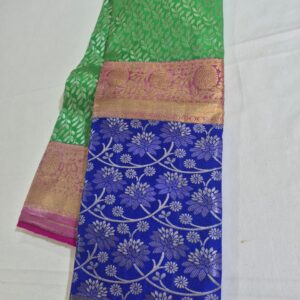 Beautiful Green And Blue Border Saree